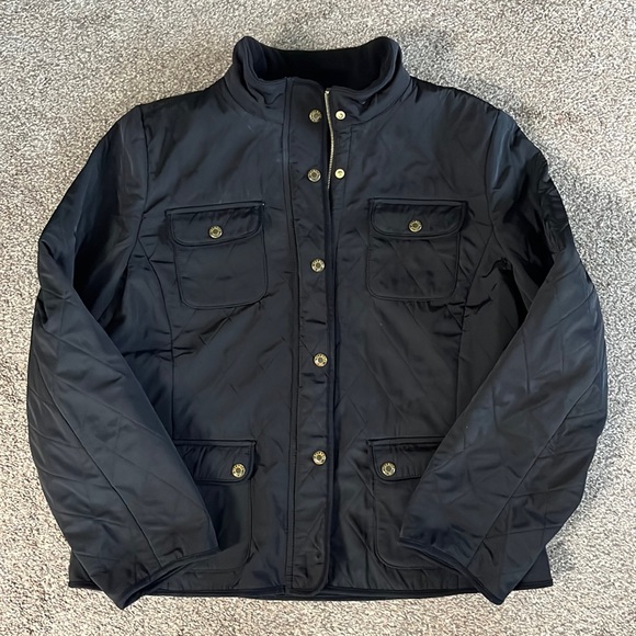 Talbots Quilted Snap Front Jacket Size L - Picture 1 of 9